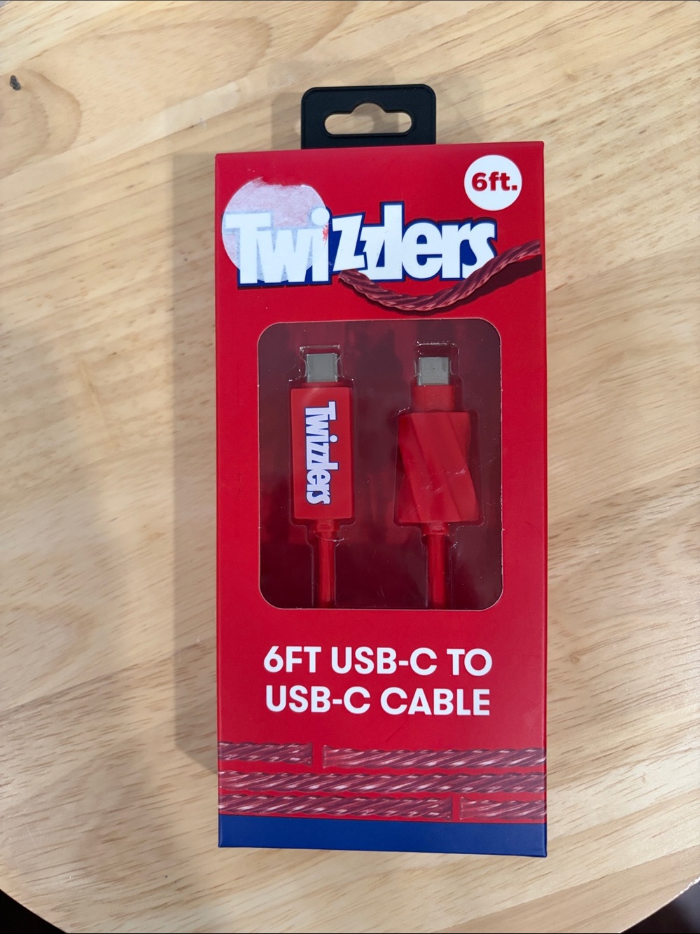 Twizzlers 6ft USB-C to USB-C Cable charger